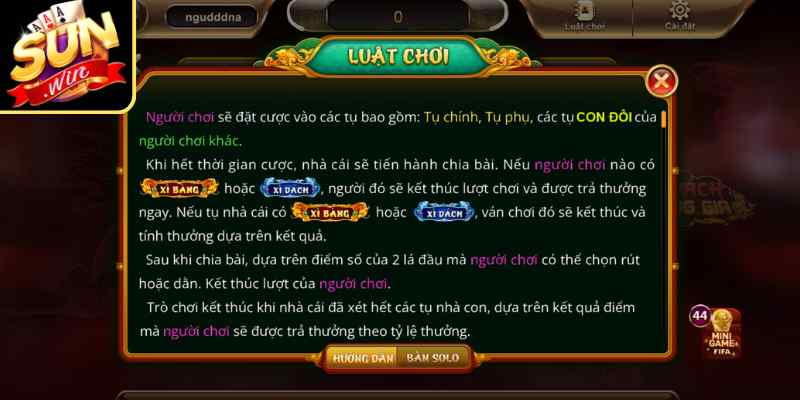 Giới thiệu luật chơi cụ thể của Xì Dách Hoàng Gia